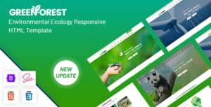 GreenForest – Environmental Ecology Responsive Template
