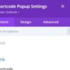 Divi Shortcode Popup Module