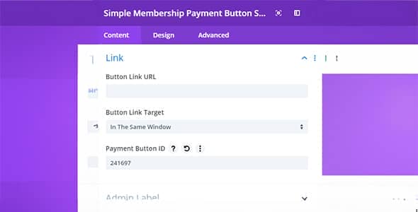 Simple Membership Payment Button Module