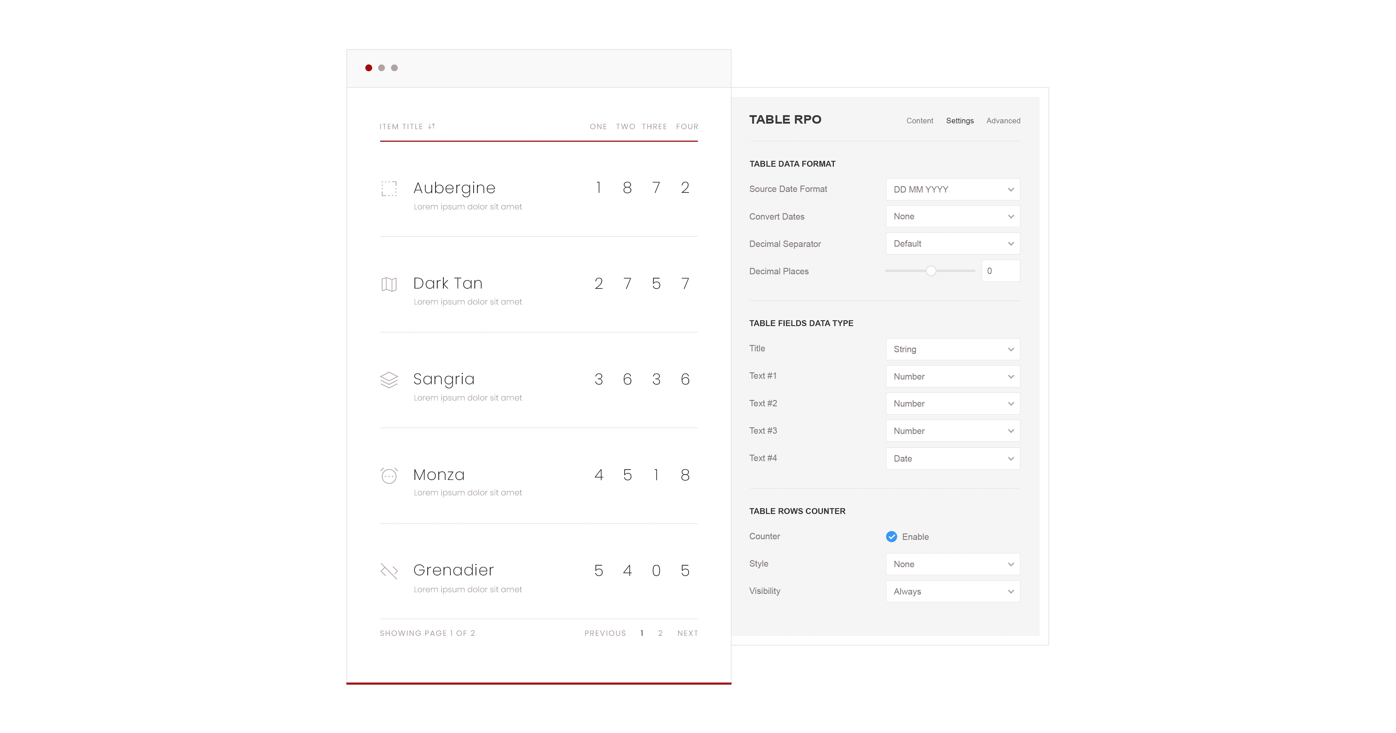 [FS] Table Pro element for YOOtheme Pro