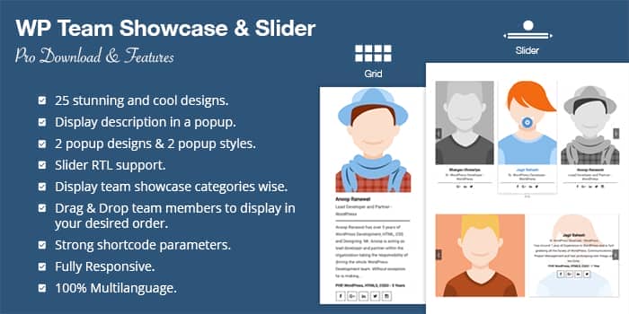 WP Team Showcase and Slider By WpOnlineSupport