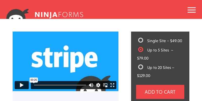 Ninja Forms Stripe