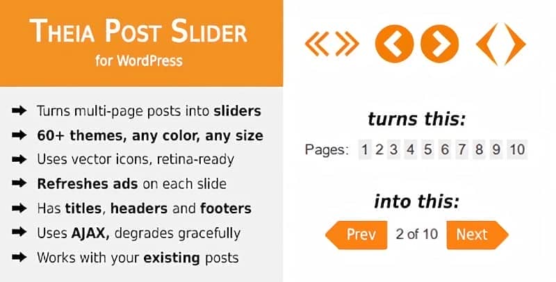 Theia Post Slider for WordPress