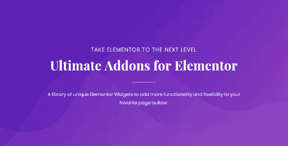 Ultimate Addons for Elementor – Elementor Addons & Widgets