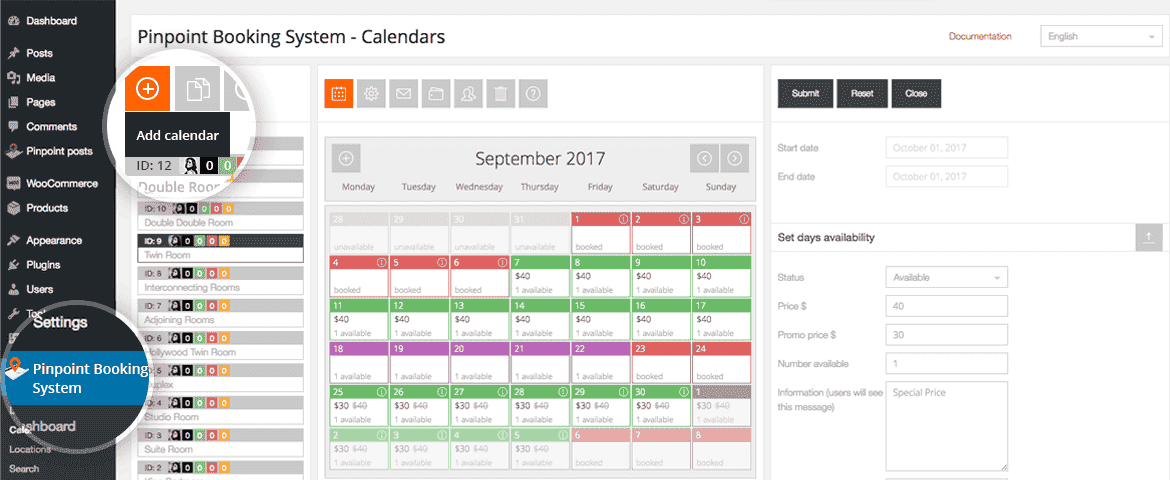 Pinpoint – Booking System WordPress Plugin