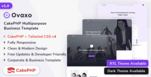 Ovaxo – CakePHP Business & Corporate Landing Template
