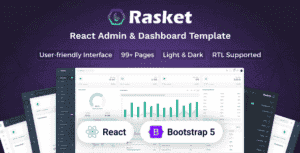 Rasket – React Admin Dashboard Template