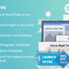 Article Read Time & Progress Bar