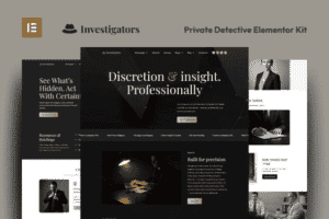 Investigators – Private Detective Elementor Pro Template Kit