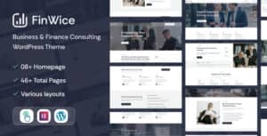 FinWice – Business & Finance Consulting WordPress Theme