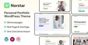 Norstar – Personal Portfolio WordPress Theme
