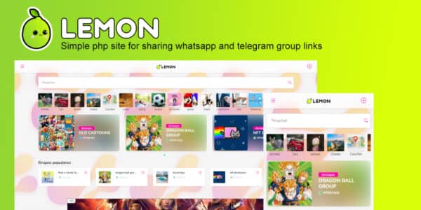 Lemon – Share Whatsapp And Telegram Groups