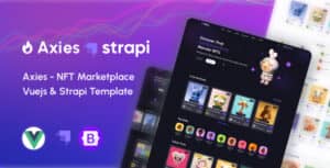 Axies – NFT Marketplace Vuejs & Strapi Template