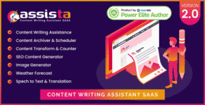 Assista – Content Writing Assistant as SAAS