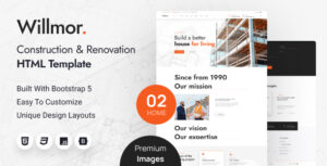 Willmor – Construction & Renovation HTML Template