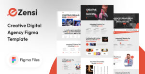 Ezensi – Creative Digital Agency Figma Template