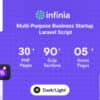 Infinia – Multipurpose Business Consulting Startup Laravel Script