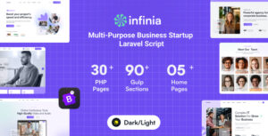 Infinia – Multipurpose Business Consulting Startup Laravel Script