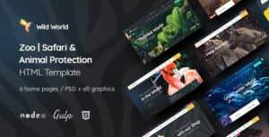 WildWorld – Zoo | Safari & Animal Protection Environment HTML Template