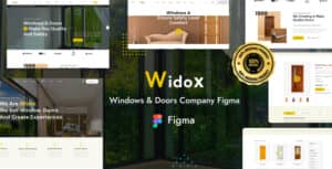 Widox – Windows & Doors Company Figma Template
