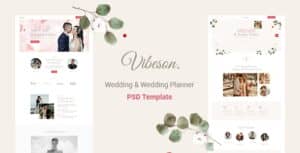 Vibeson – Wedding PSD Template