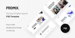 Promix – Digital Agency PSD Template