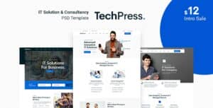 TechPress – Technology PSD Template