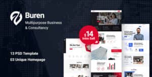 Buren – Multipurpose Business PSD Template