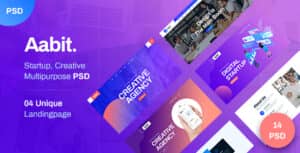 Aabit Startup & Multipurpose PSD Template