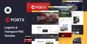 Portx – Logistics and Transportation PSD Template