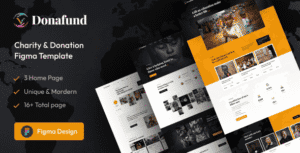 Donafund  – NonProfit Charity Figma Template
