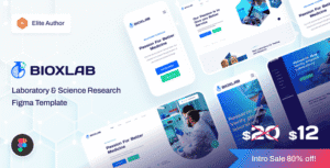 Bioxlab – Laboratory & Science Research Figma Template