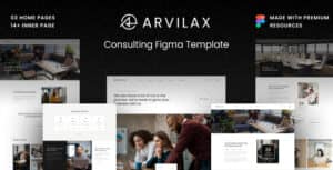 Arvilax – Consulting Figma Template.