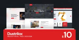 Dustrilox  – Factory & Industrial PSD Template