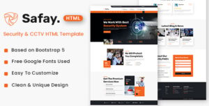 Safay – Security & CCTV HTML Template