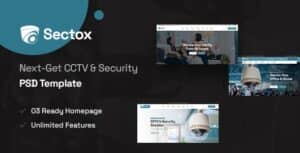Sectox – CCTV & Security PSD Template
