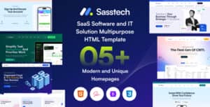 SassTech – SaaS Software & IT Solution Multipurpose HTML Template