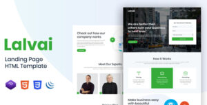 Lalvai – Landing Page HTML Template