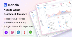 Hando – NodeJs Admin & Dashboard Template