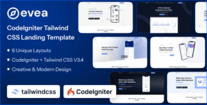 Evea – CodeIgniter App Landing Page Template