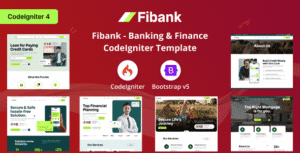 Fibank – Banking & Finance CodeIgniter Template