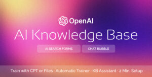 AI Knowledgebase Premium – WordPress AI Support Assistant