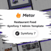 Metor – Symfony 7 Restaurant Food Admin Dashboard Template