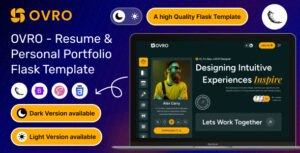 Ovro – Resume & Personal Portfolio Flask Template