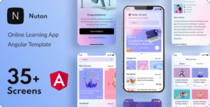 Nuton – Online Learning Platform Angular Mobile App | PWA