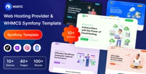 Hostc – Web Hosting Provider & WHMCS Symfony Template
