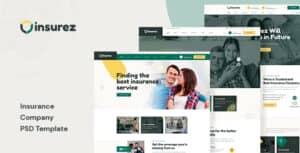 Insurez – Insurance Company PSD Template