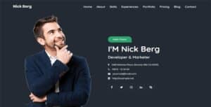 Nick Berg – Personal Portfolio Template
