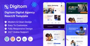 Digitom – Digital Agency ReactJS Template