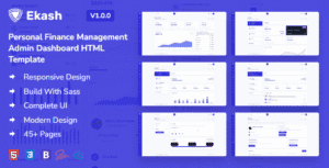 Ekash – Personal Finance Management Admin Dashboard HTML Template